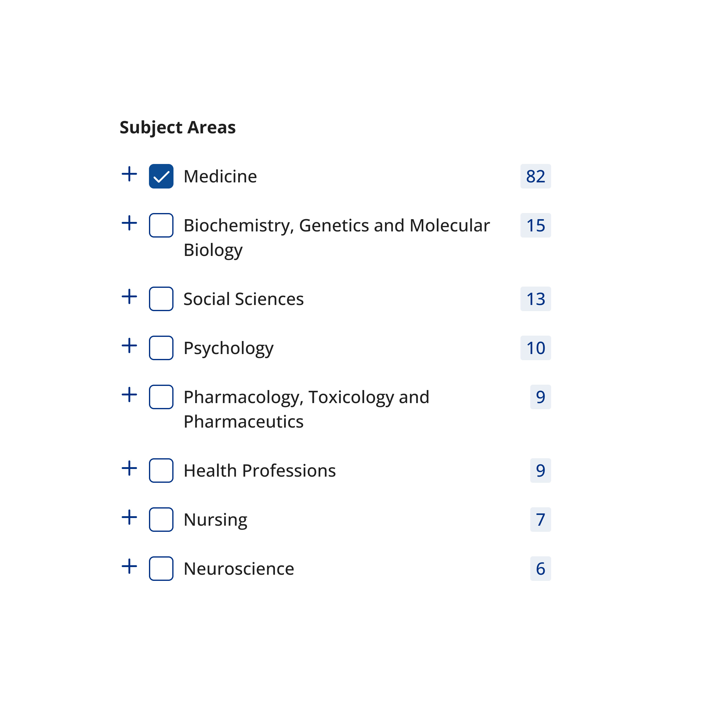Enable dynamic journal search