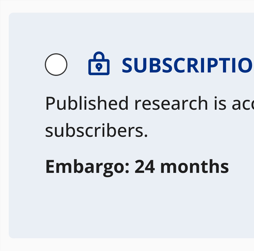 Offer retrospective open access