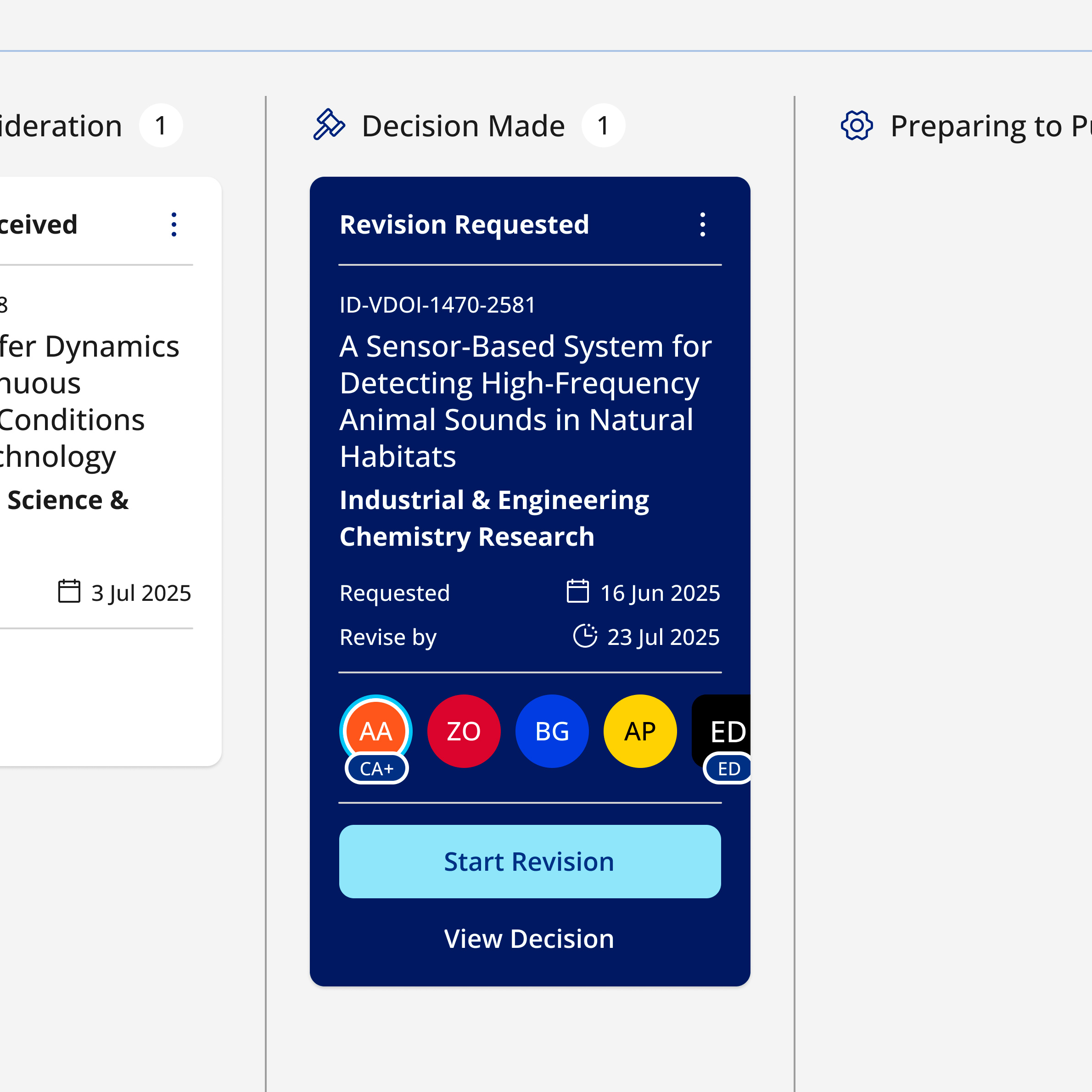 Streamline author interactions